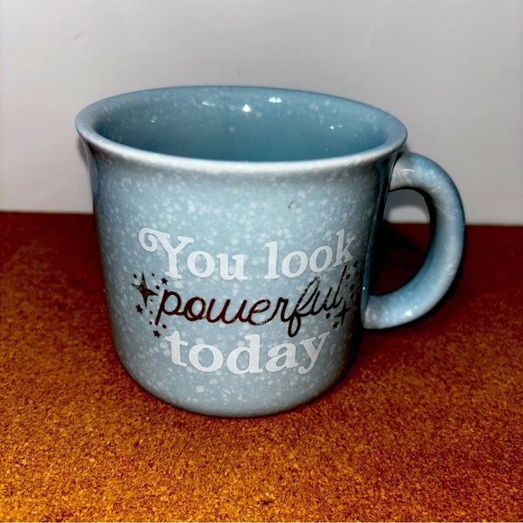 Coffee Mug Blue Motivational Coffee Mug Tea Feel Good Inspirational - Picture 1 of 4
